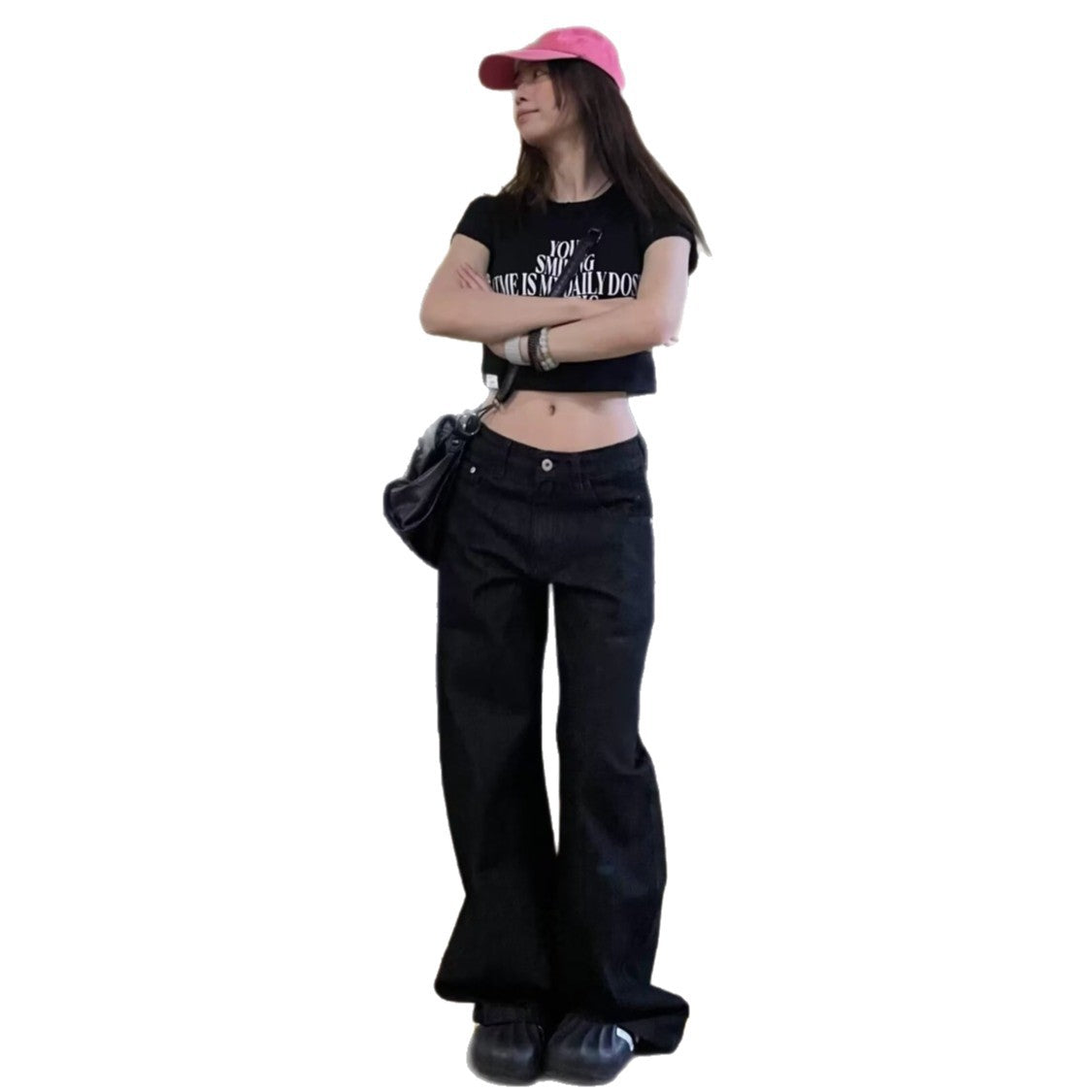 Women's Cross Patch Denim Jeans