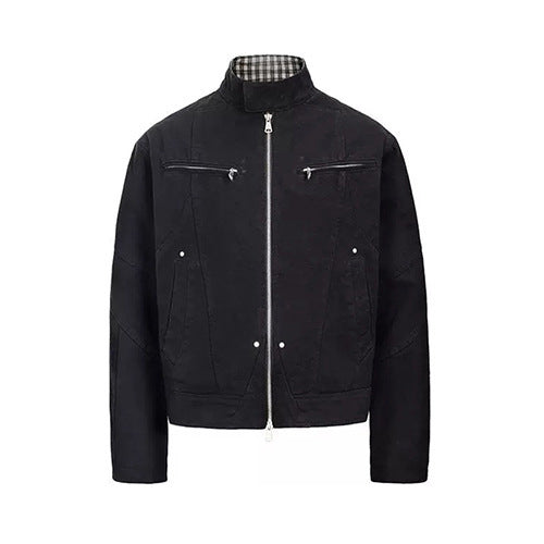 Clean-Fit Washed Canvas Jacket