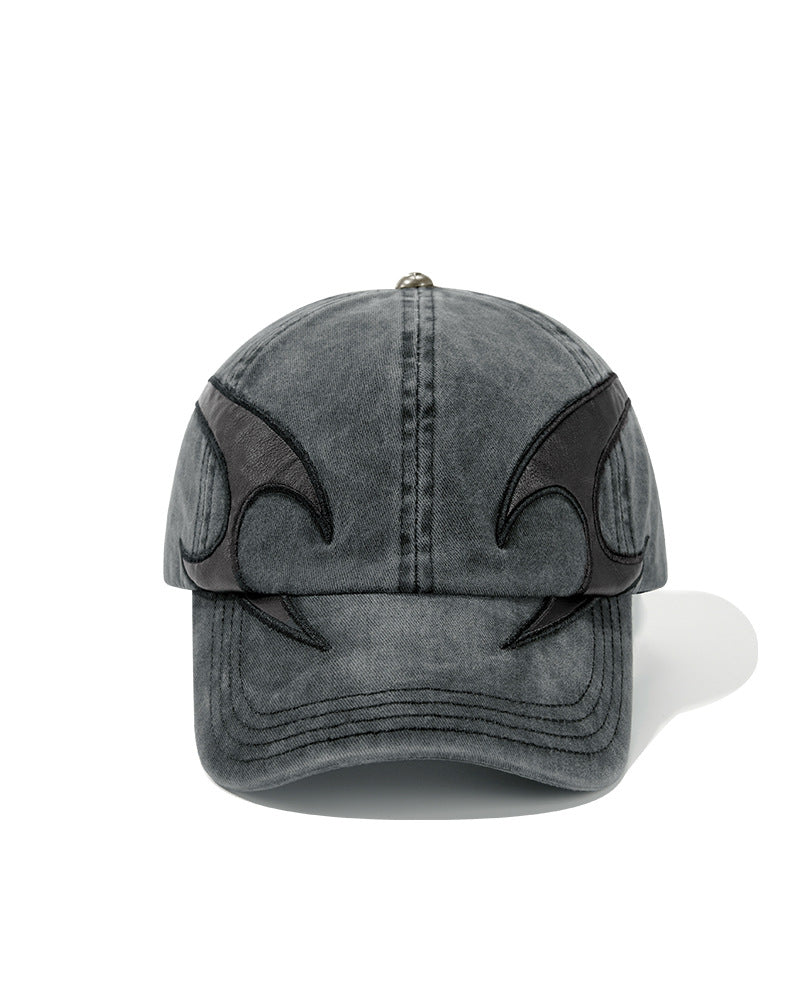 Washed Distressed Denim Baseball Cap