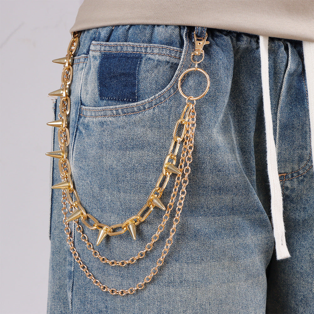 Punk Layered Metal Waist Chain - photo 8