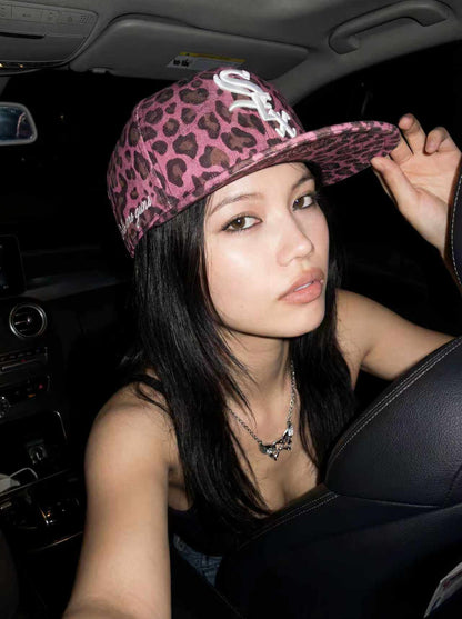 Leopard Print Embroidered Baseball Cap - photo 3