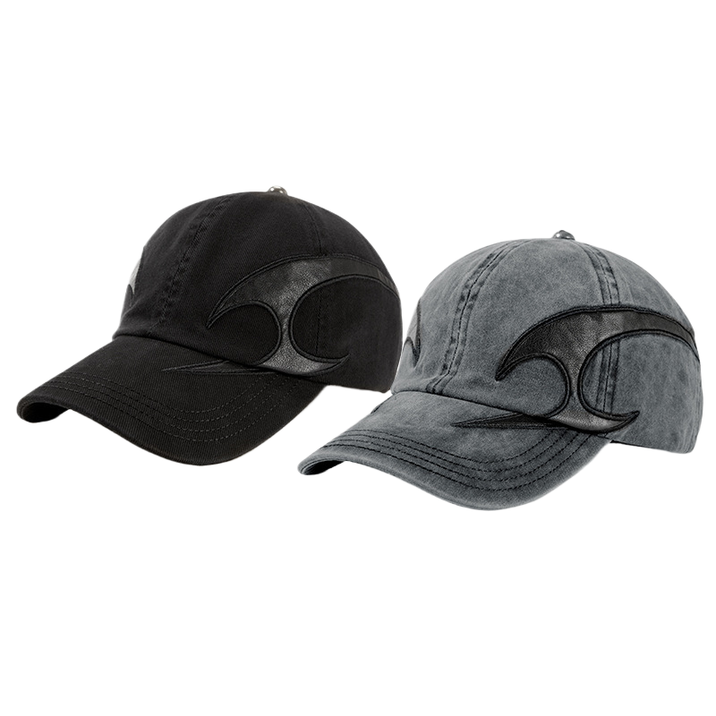 Washed Distressed Denim Baseball Cap