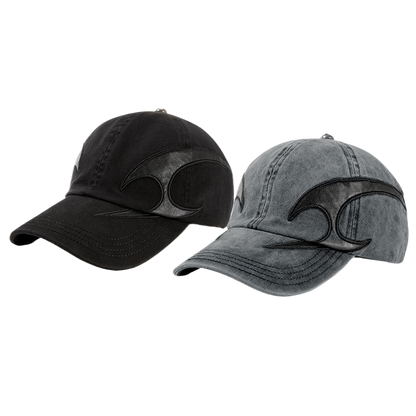 Washed Distressed Denim Baseball Cap