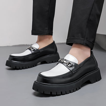 Men's Height-Increasing Patent Leather Loafers