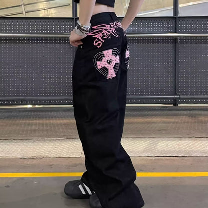 Women's Cross Patch Denim Jeans