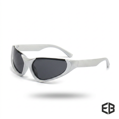 Punk Style Half Frame Sunglasses for Outdoor Cycling