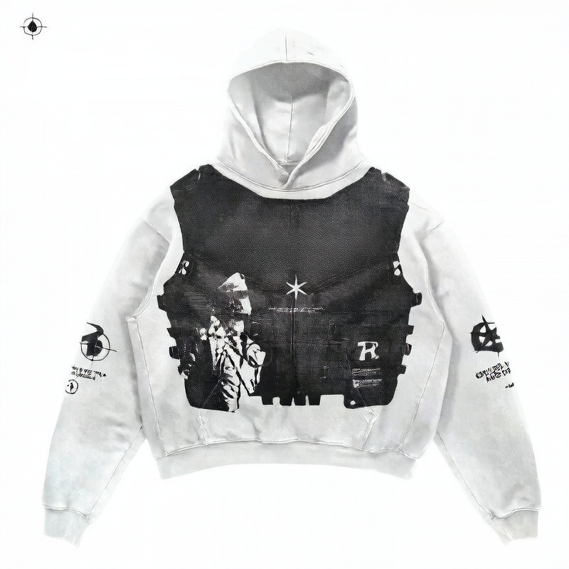 Oversized Print Streetwear Hoodie