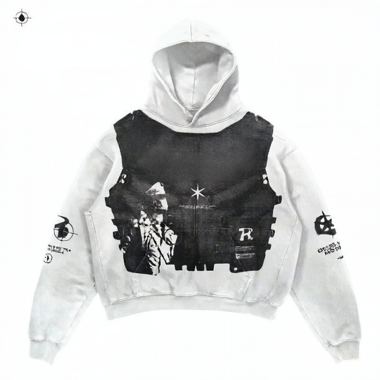 Oversized Print Streetwear Hoodie