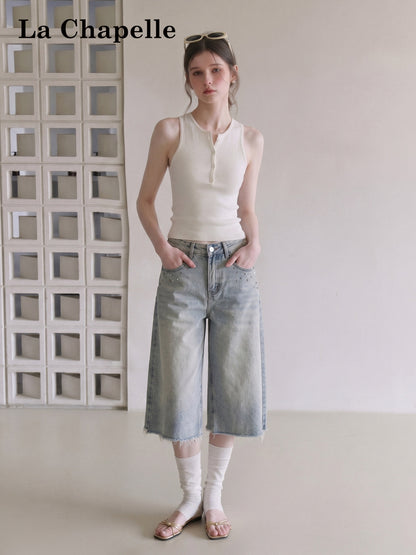 Y2K Rhinestone Frayed-Hem Cropped Jeans - photo 2