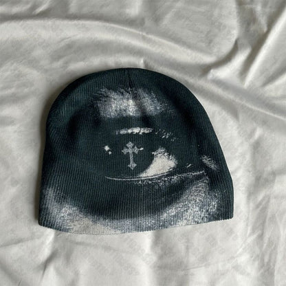 Subculture Print Knit Beanie