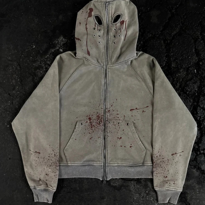 Y2K Printed Full-Zip Street Hoodie - photo 6