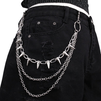 Punk Layered Metal Waist Chain - photo 6