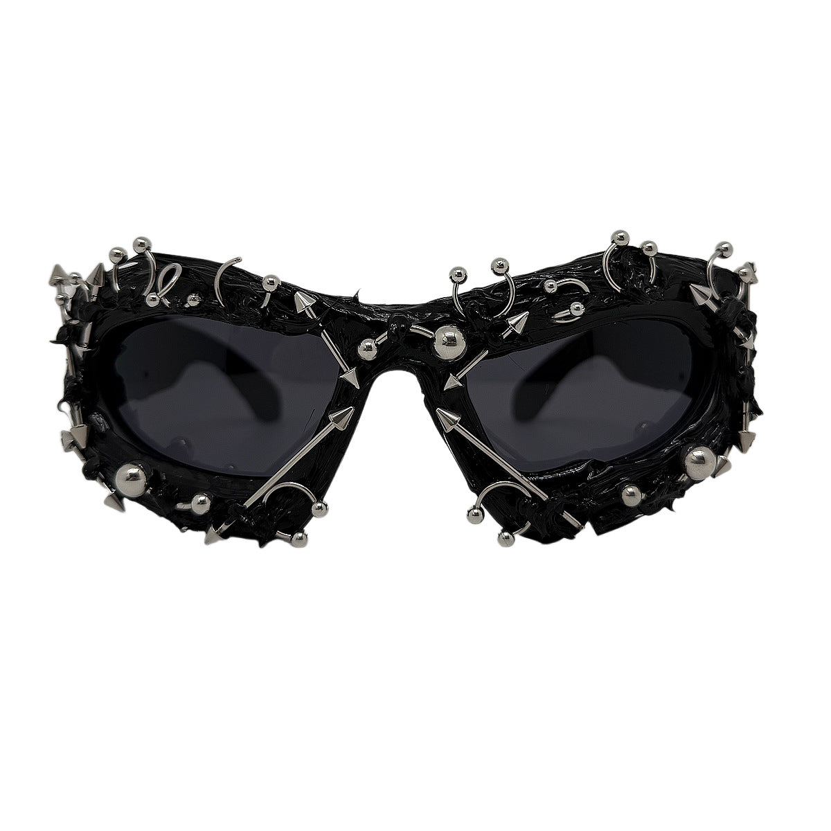 Punk Geometric Frame Sunglasses UV400 - photo 4