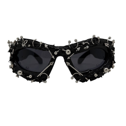 Punk Geometric Frame Sunglasses UV400 - photo 4