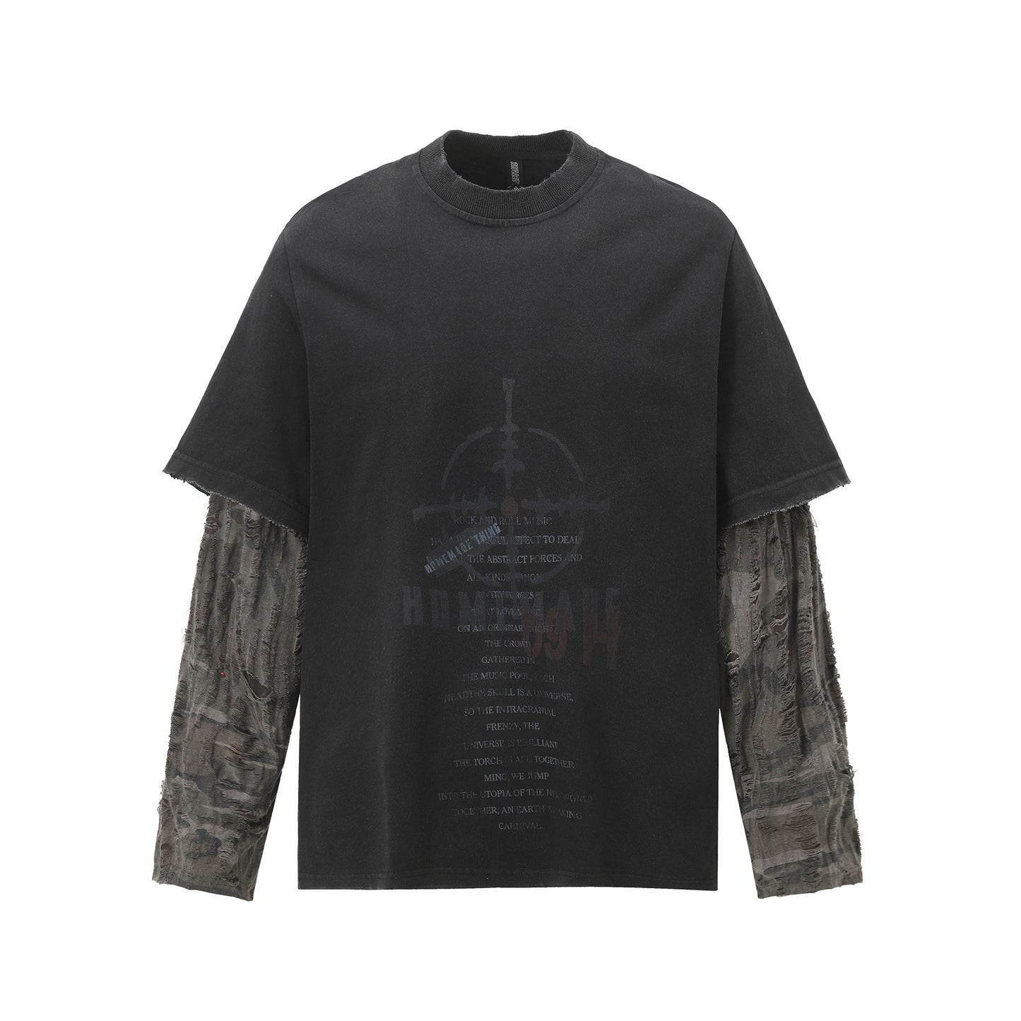 Washed Cotton Long-Sleeve Tee