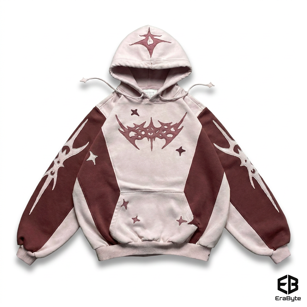 Embroidered Pullover Hoodie