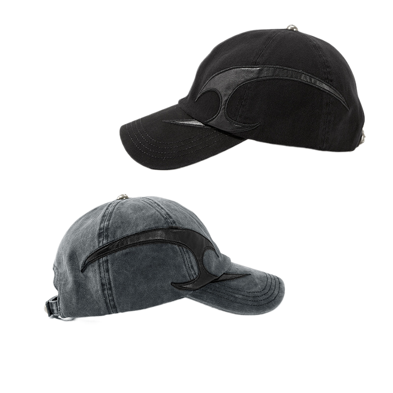 Washed Distressed Denim Baseball Cap