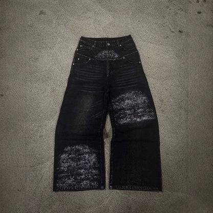 Loose Fit Vintage Washed Jeans