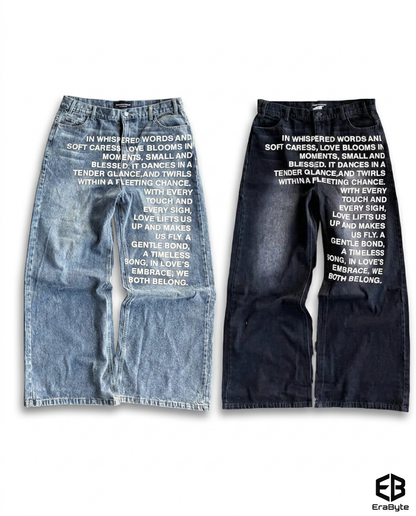 Retro Hip-Hop Street Washed Jeans