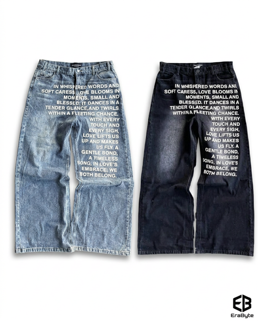 Retro Hip-Hop Street Washed Jeans