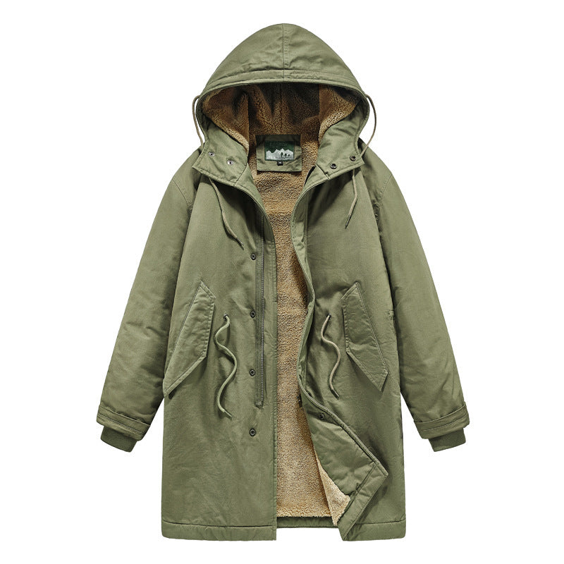 Men's Retro Hooded Winter Coat