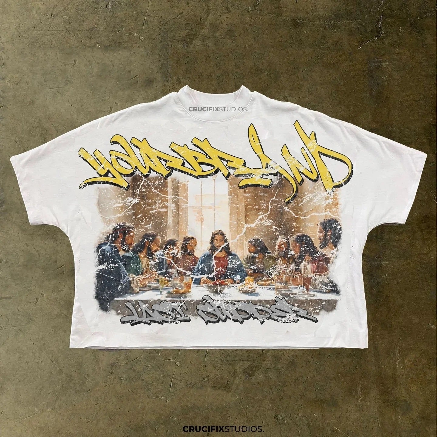 Oversized Graphic Print Cotton Tee