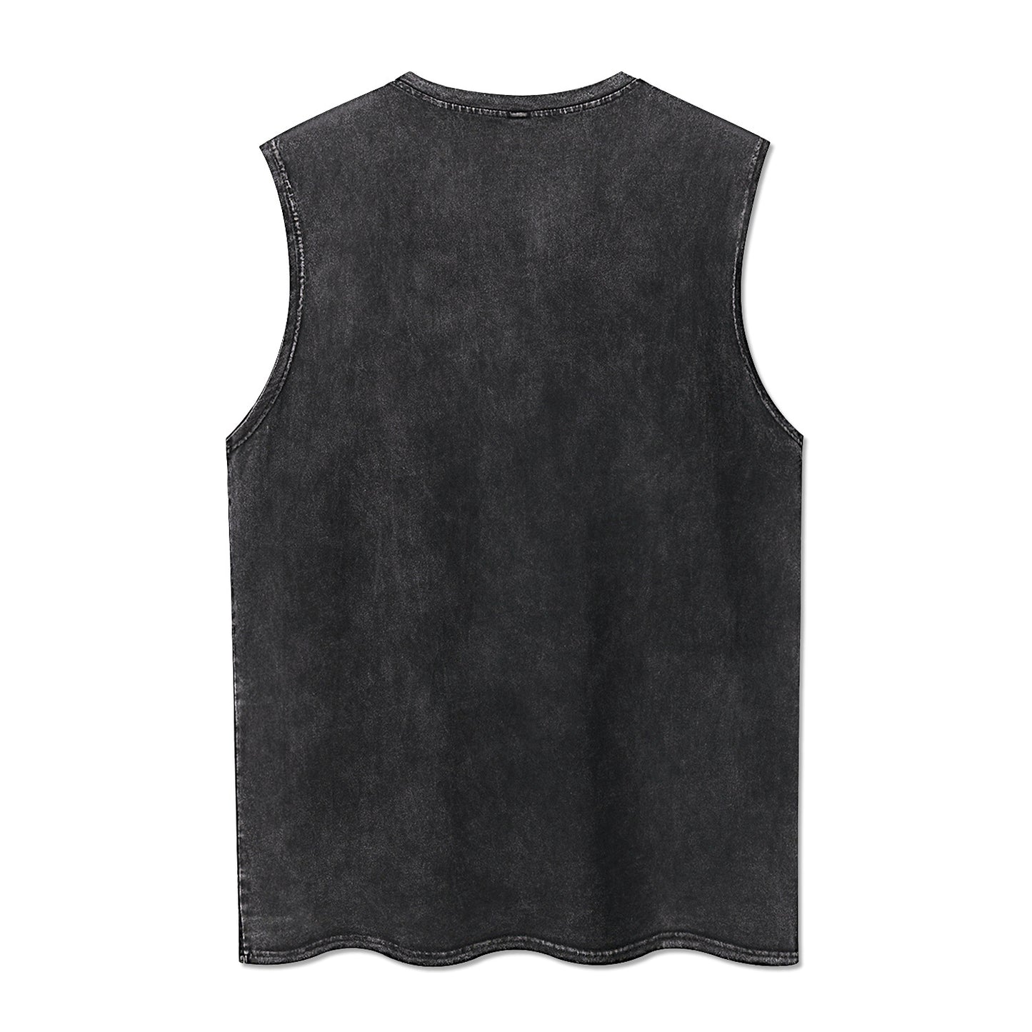 Washed Cotton Sleeveless Shirt