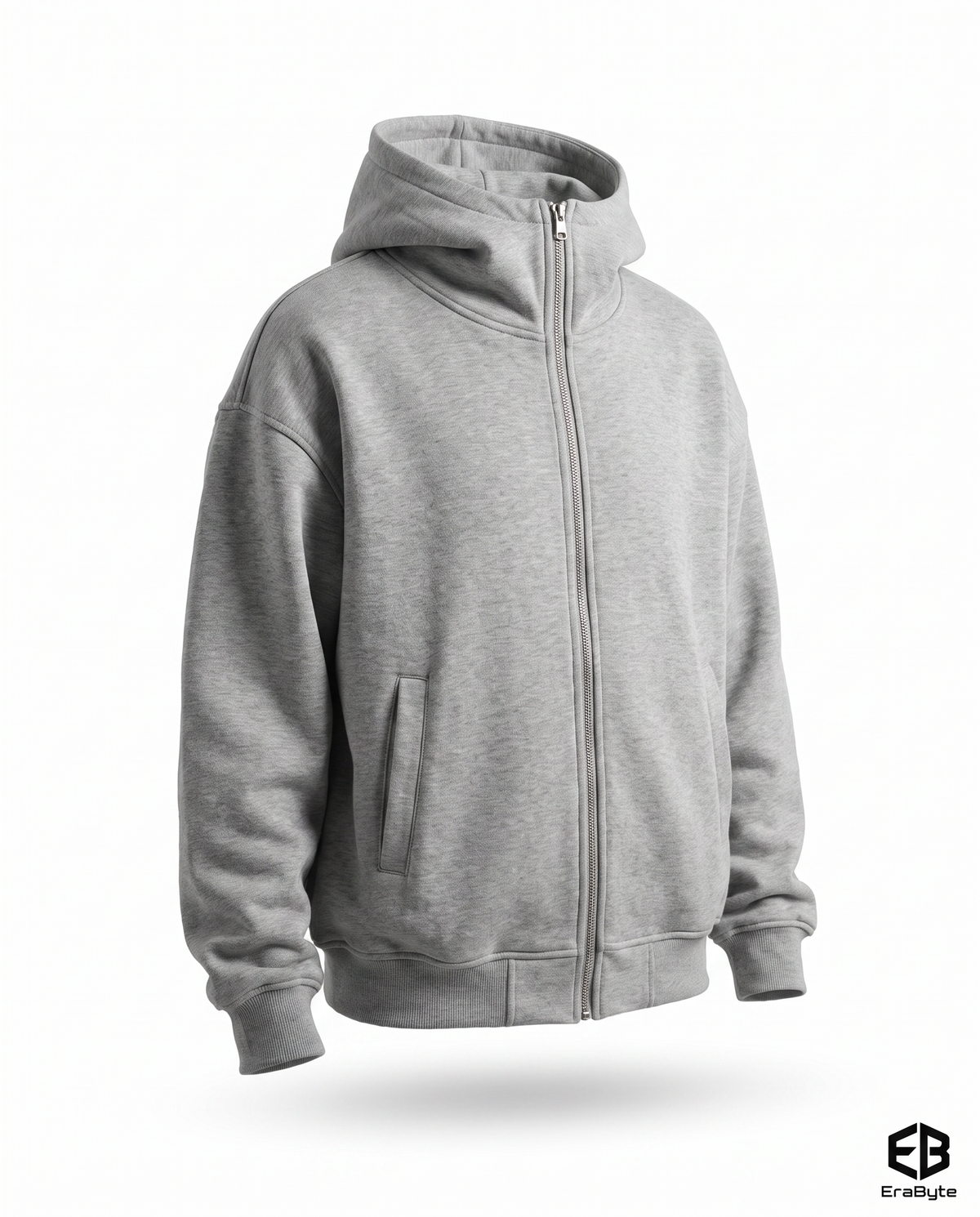 Heavyweight Mens Hooded Cardigan Sweatshirt