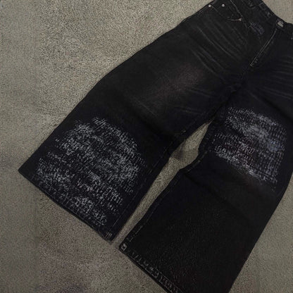 Loose Fit Vintage Washed Jeans