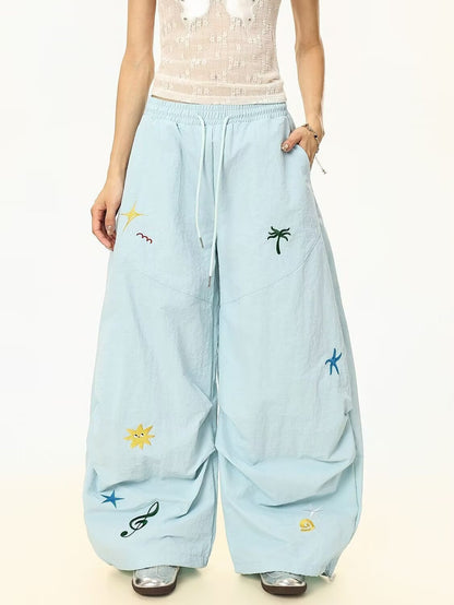 Loose Casual Pants for Small and Slimming All-match Wide Leg Pants