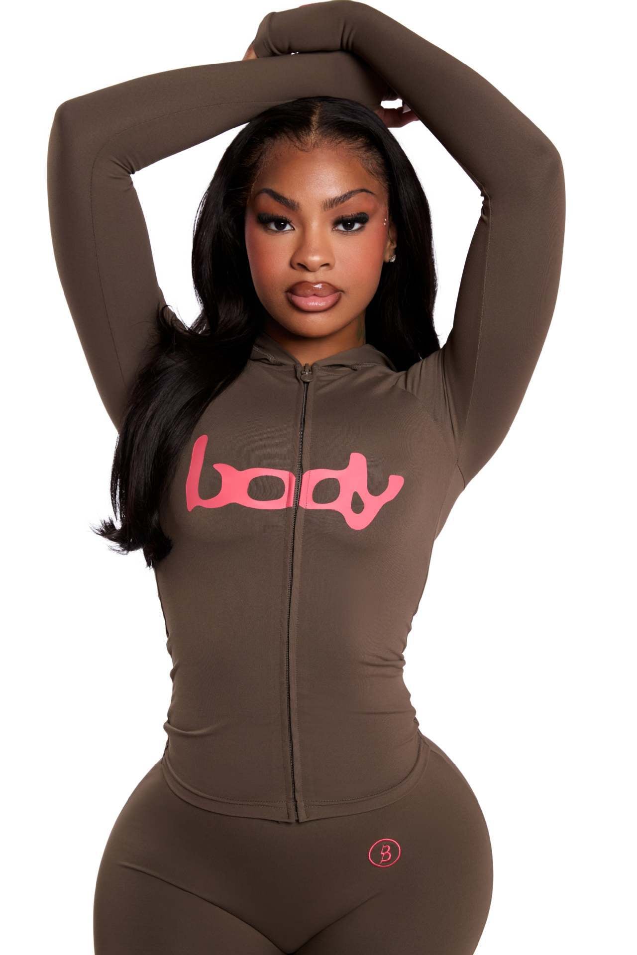 Leopard Print Hooded Jacket & Pants Set - photo 6