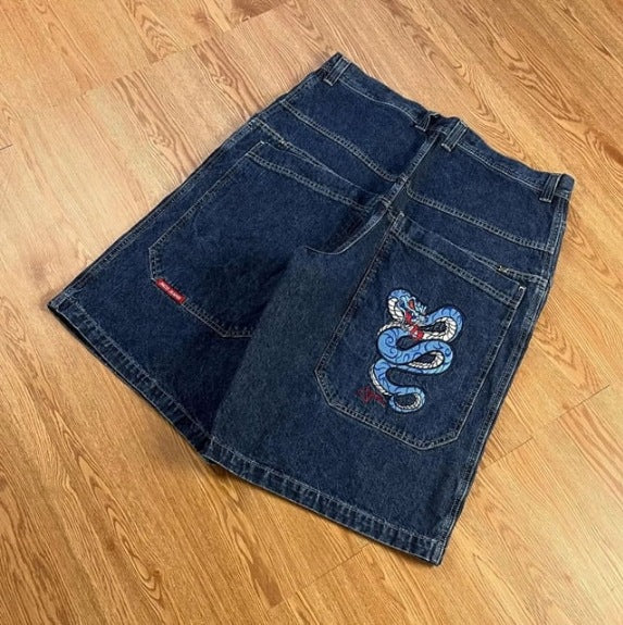 Y2K Cartoon Embroidered Loose Jeans - photo 7