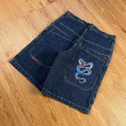 Y2K Cartoon Embroidered Loose Jeans - photo 7