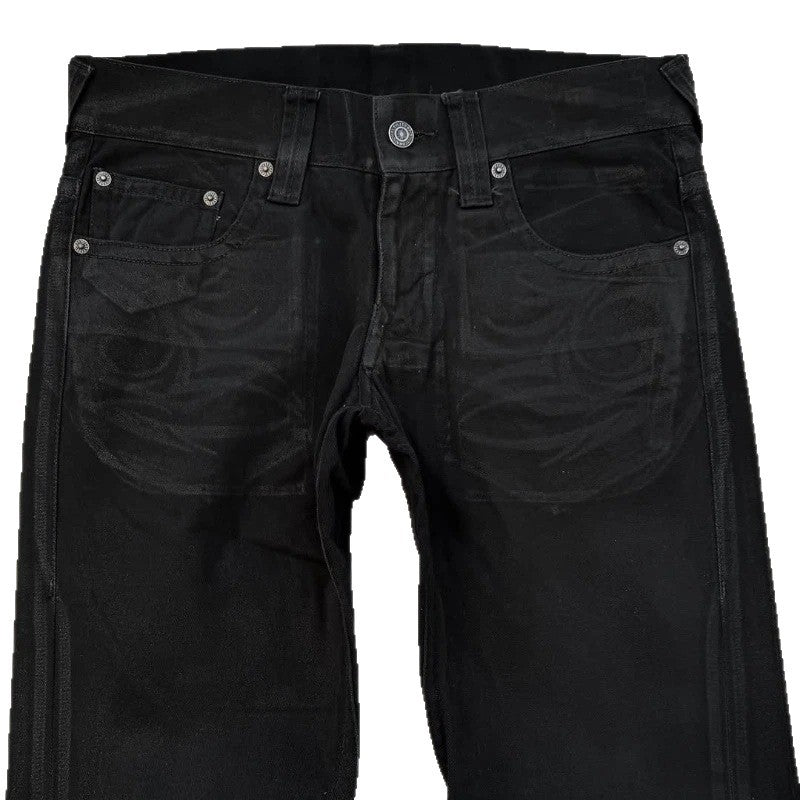 Retro Punk Patchwork Flared Jeans - photo 6