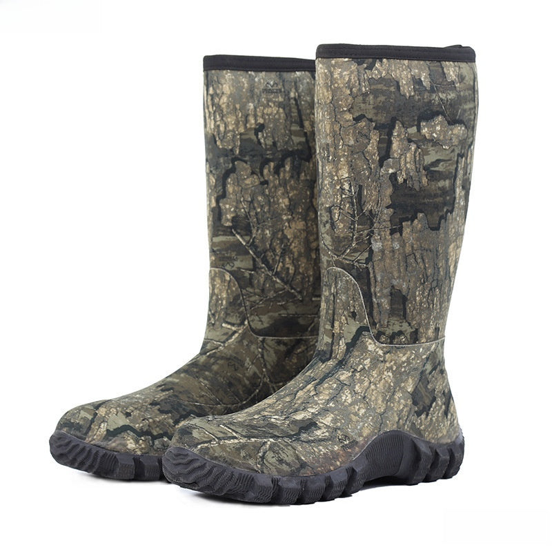 Camouflage Waterproof Insulated Hunting Rain Boots