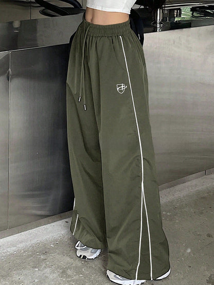 Vintage Washed Wide-Leg Pants