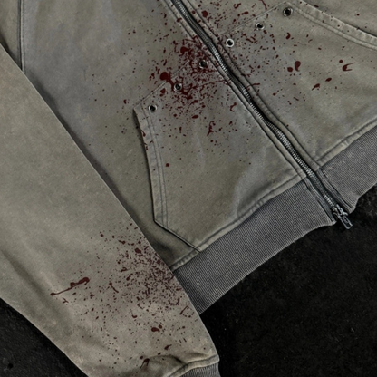 Y2K Printed Full-Zip Street Hoodie - photo 5