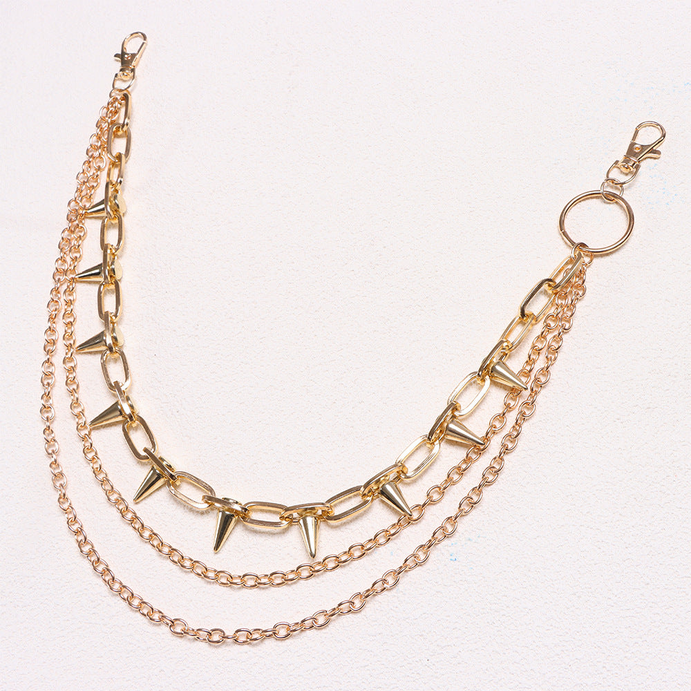 Punk Layered Metal Waist Chain - photo 5