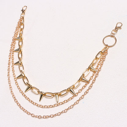 Punk Layered Metal Waist Chain - photo 5