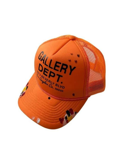 Hand-Painted Graffiti Mesh Baseball Cap