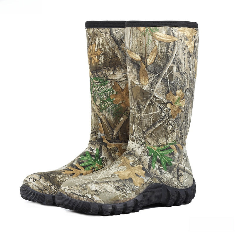 Camouflage Waterproof Insulated Hunting Rain Boots