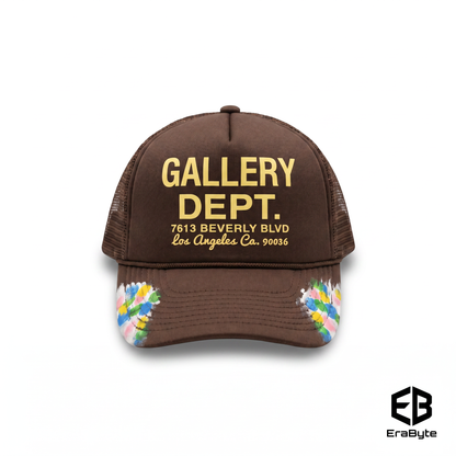 Hand-Painted Graffiti Mesh Baseball Cap