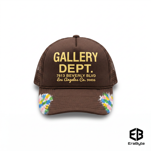Hand-Painted Graffiti Mesh Baseball Cap