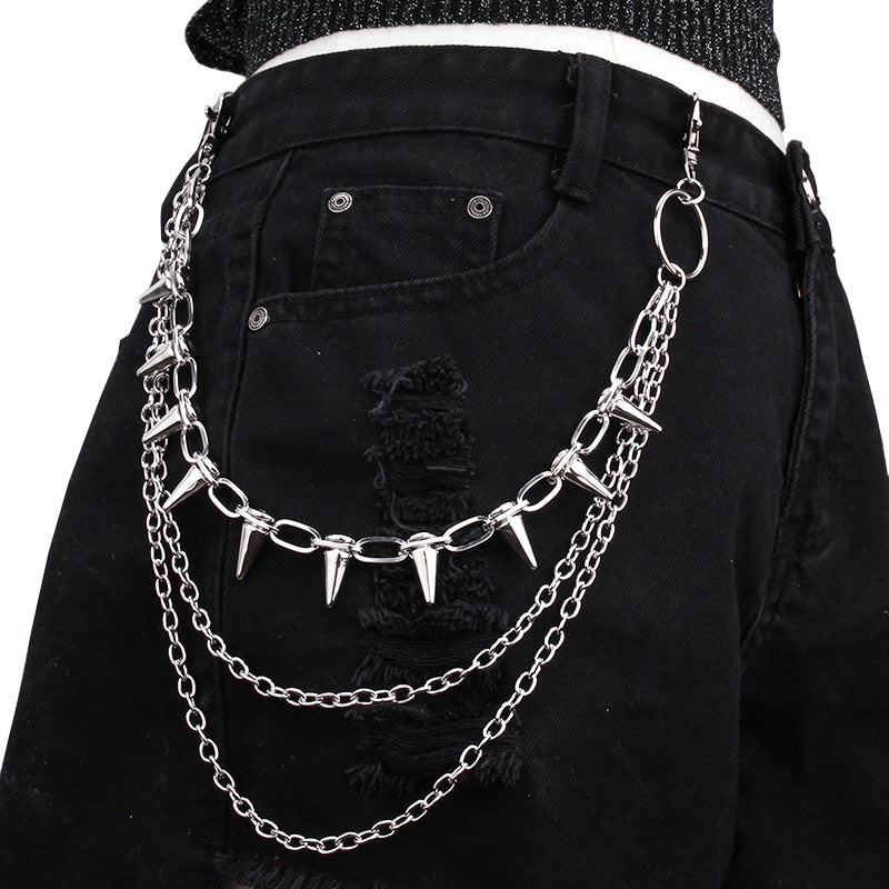 Punk Layered Metal Waist Chain - photo 2