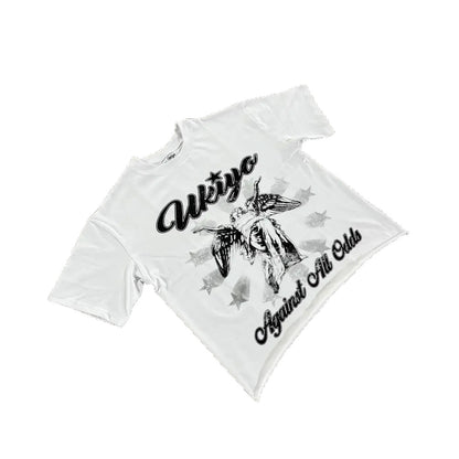 Oversized Graphic Print Cotton Tee