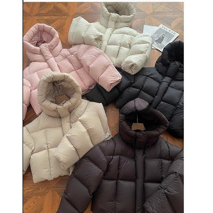 Women's Loose Fit Hooded Puffer Jacket - photo 5