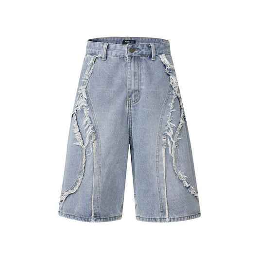 Retro Washed Denim Shorts