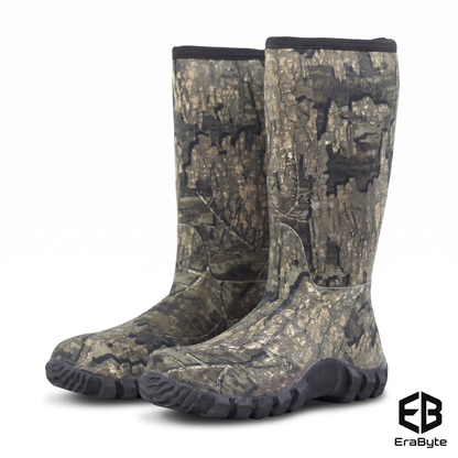 Camouflage Waterproof Insulated Hunting Rain Boots