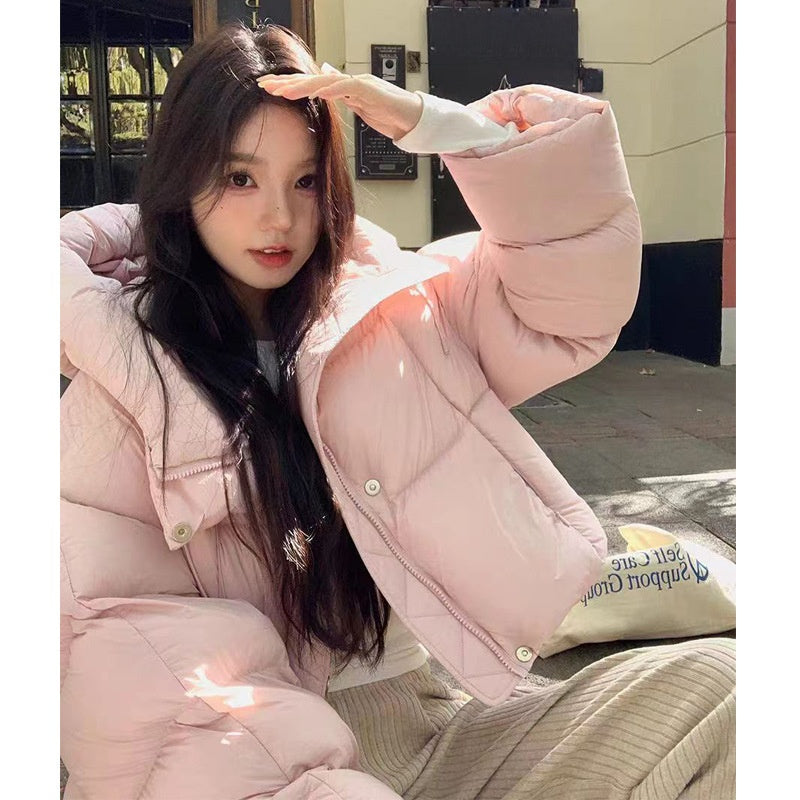 Women's Loose Fit Hooded Puffer Jacket - photo 4
