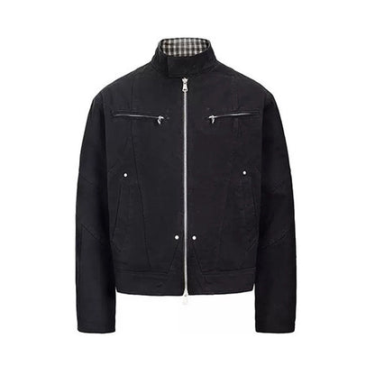 Clean-Fit Washed Canvas Jacket